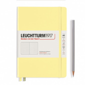 Записная книжка блокнот Leuchtturm A5 (145 x 210 мм) Smooth Colours в точку, ваниль