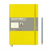 Записная книжка блокнот в мягкой обложке Leuchtturm B5 (178 х 254 мм) в точку, желтая