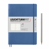 Записная книжка блокнот в мягкой обложке Leuchtturm A5 (145 x 210 мм) Muted Colours в точку, голубой