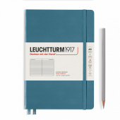 Записная книжка блокнот Leuchtturm Medium A5 (145 x 210 мм) Rising Colours в линию, синий камень