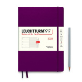 Еженедельник 2023 Leuchtturm B5 (178 х 254 мм) с записной книжкой + доп. буклет, винный