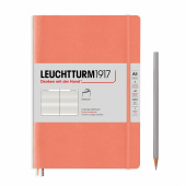 Записная книжка блокнот в мягкой обложке Leuchtturm A5 (145 x 210 мм) Muted Colours в линию,  оранжевый