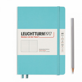 Записная книжка блокнот Leuchtturm A5 (145 x 210 мм) Rising Colours в точку, аквамарин