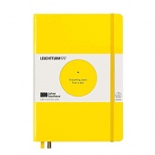 Записная книжка блокнот Leuchtturm A5 (145 x 210 мм) в точку, лимитированная серия Bauhaus 100, жёлтая