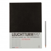 Записная книжка тетрадь Leuchtturm Jottbook А4 (в линейку), черная