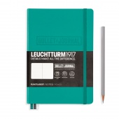 Записная книжка блокнот Bullet Journal Leuchtturm A5 (145 x 210 мм) в точку, изумруд