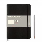 Записная книжка блокнот в мягкой обложке Leuchtturm B5 (178 х 254 мм) в точку, черная