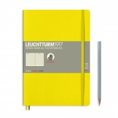 Записная книжка блокнот в мягкой обложке Leuchtturm B5 (178 х 254 мм) в линейку, желтая
