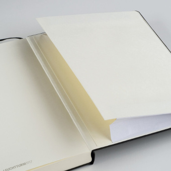 Записная книжка блокнот в мягкой обложке Leuchtturm A5 (145 x 210 мм) в клетку, черная