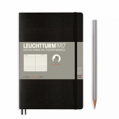 Записная книжка блокнот в мягкой обложке Leuchtturm B6+ в линию, черный