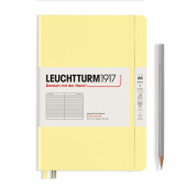 Записная книжка блокнот Leuchtturm A5 Smooth Colours в линию, ваниль