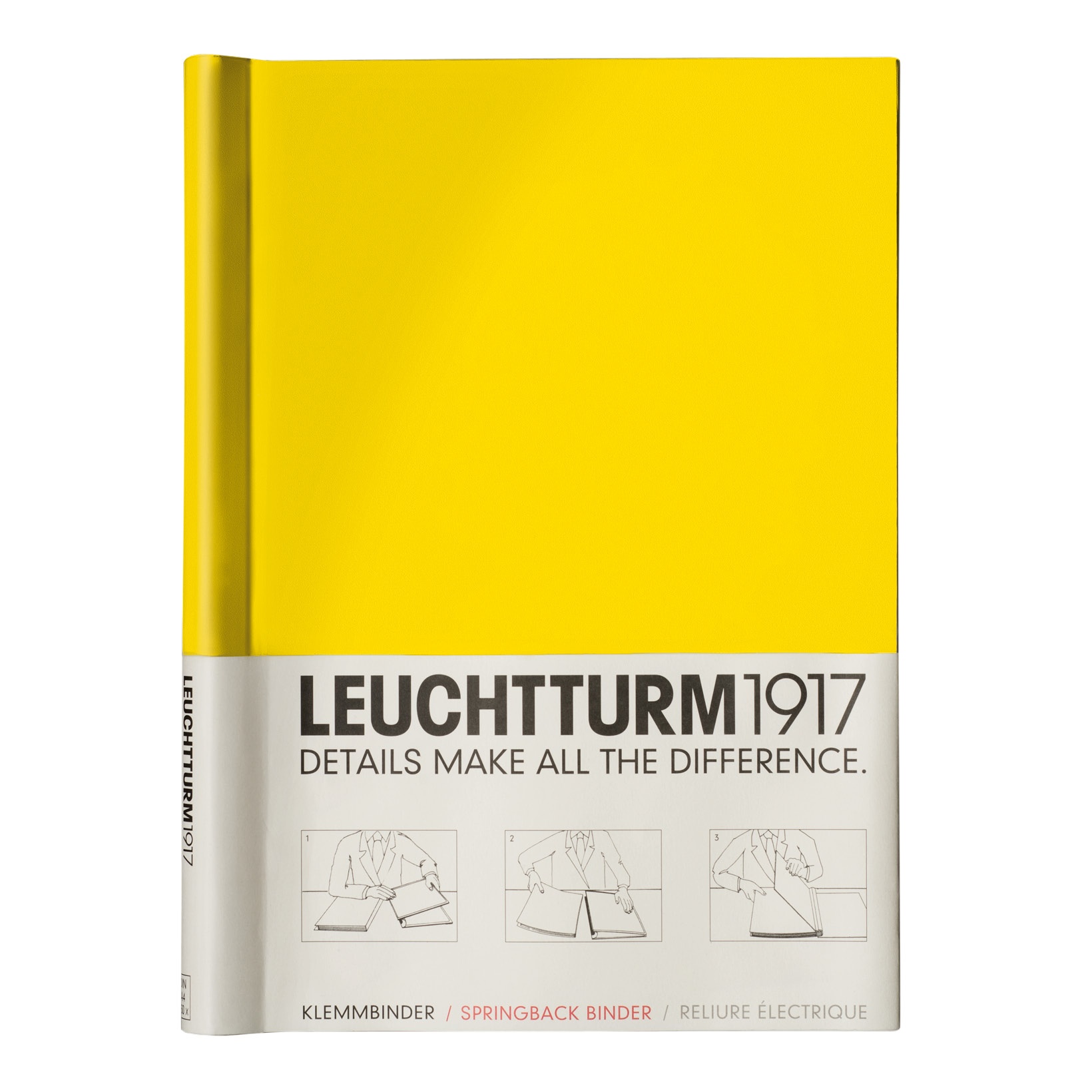 Папка для бумаг PEKA с зажимом, желтая - leuchtturm1917