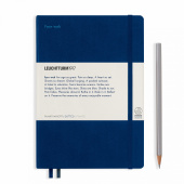 Записная книжка, блокнот Leuchtturm Medium А5 в точку, специальная серия LEUCHTKRAFT, "Стремление вдаль" (Fernweh), темно-синий