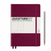 Записная книжка блокнот Leuchtturm A5 (нелинованная), винный