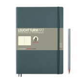 Записная книжка блокнот в мягкой обложке Leuchtturm B5 (178 х 254 мм) в точку, антрацит