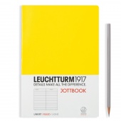 Записная книжка тетрадь Leuchtturm Jottbook А5 (в линейку), желтая