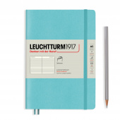 Записная книжка блокнот в мягкой обложке Leuchtturm A5 в линию, аквамарин