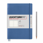 Записная книжка блокнот в мягкой обложке Leuchtturm Medium A5 (145 x 210 мм) Muted Colours в точку, голубой