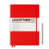 Записная книжка Leuchtturm Master A4+ (в клетку), красная