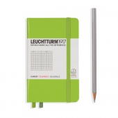 Записная книжка Leuchtturm A6 (в клетку), лайм