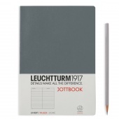Записная книжка тетрадь Leuchtturm Jottbook А5 (в линейку), антрацит