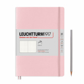 Записная книжка блокнот в мягкой обложке Leuchtturm Medium A5 Muted Colours в точку, розовый