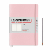 Записная книжка блокнот в мягкой обложке Leuchtturm Medium A5 (145 x 210 мм) Muted Colours в точку, розовый