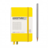Записная книжка Leuchtturm A6 (в клетку), желтая