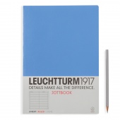 Записная книжка тетрадь Leuchtturm Jottbook А4 (в линейку), нордический синий