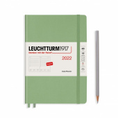 Ежедневник 2022 А5 Leuchtturm, светло-зелёный