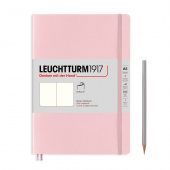Записная книжка блокнот в мягкой обложке Leuchtturm A5 (145 x 210 мм) Muted Colours нелинованная, розовый