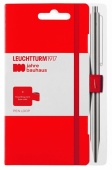 Петля-держатель в блокнот для ручки Leuchtturm лимитированной серии Bauhaus 100, красная