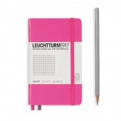 Записная книжка Leuchtturm A6 (в клетку), розовая
