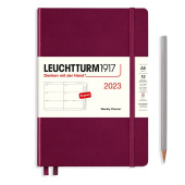 Еженедельник 2023 Leuchtturm А5 + доп. буклет, винный