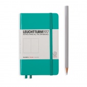 Записная книжка блокнот Leuchtturm A6 (нелинованная), изумруд