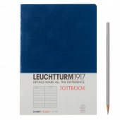 Записная книжка тетрадь Leuchtturm Jottbook А5 (в линейку), темно-синяя