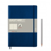 Записная книжка блокнот в мягкой обложке Leuchtturm В5 (в линейку), темно-синяя