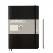 Записная книжка блокнот в мягкой обложке Leuchtturm В5 (в линейку), черная