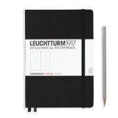 Записная книжка блокнот Leuchtturm A5 (в точку), черная