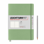 Записная книжка блокнот в мягкой обложке Leuchtturm Medium A5 Muted Colours в точку, зеленый