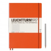 Записная книжка Leuchtturm Master Slim A4+ (в клетку), оранжевая