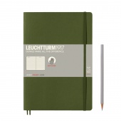 Записная книжка блокнот в мягкой обложке Leuchtturm B5 (178 х 254 мм) в линейку, хаки