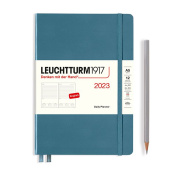 Ежедневник 2023 Leuchtturm А5, синий камень