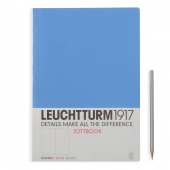Записная книжка тетрадь Leuchtturm Jottbook А4 (нелинованная), нордический синий