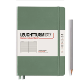 Записная книжка блокнот Leuchtturm A5 Smooth Colours в линию, олива