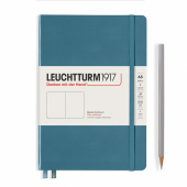 Записная книжка блокнот Leuchtturm A5 (145 x 210 мм) нелинованная, синий камень