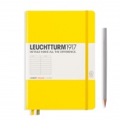 Записная книжка Leuchtturm A5 (в линейку), жёлтая