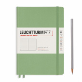Записная книжка блокнот Leuchtturm Medium A5 Muted Colours в точку, зеленый