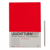 Записная книжка тетрадь Leuchtturm Jottbook А4 (в клетку), красная