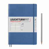 Записная книжка блокнот в мягкой обложке Leuchtturm Medium A5 Muted Colours в линию, голубой